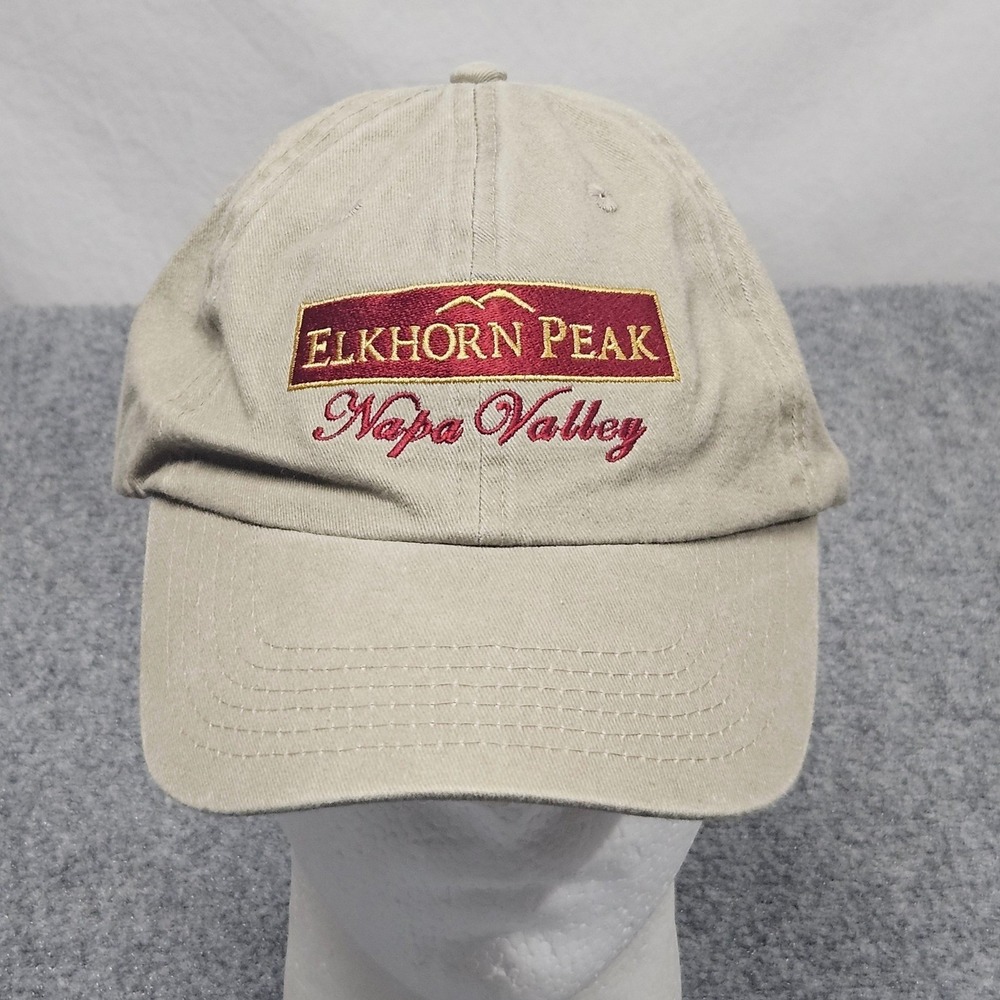Elkhorn Peak Hat Tan Napa Valley Great Pinot Noir Winery Dad Cap Resortwear Wine